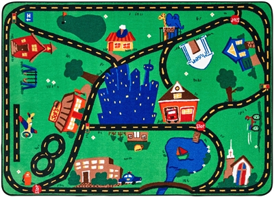 Cruisin Around the Town Rug  - Rectangle - 7'8" x 10'10"