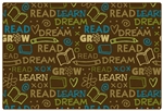 Read to Dream Pattern Rug - Nature - Rectangle - 6' x 9' - CFK16726 - Carpets for Kids