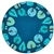 KIDSoft Tranquil Trees Rug - Blue - Round - 6' - CFK1750 - Carpets for Kids