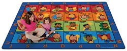 American Sign Language Seating Rug by Baby Signs - Rectangle - 7'8" x 10'10" - CFK1917 - Carpets for Kids