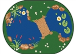 The Pond Rug - Oval - 8'3" x 11'8" - CFK3036 - Carpets for Kids