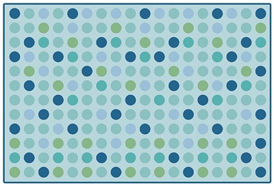 Microdots Value Rug - Light Blue - Rectangle - 3' x 4'6"