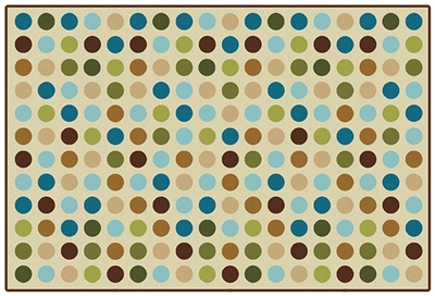 Microdots Value Rug - Tan - Rectangle - 3' x 4'6"