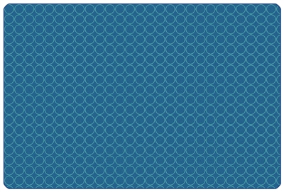 KIDSoft Comforting Circles Rug - Blue/Teal