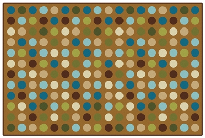 Microdots Value Rug - Brown - Rectangle - 4' x 6'