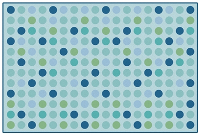 Microdots Value Rug - Light Blue - Rectangle - 4' x 6'