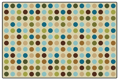 Microdots Value Rug - Tan - Rectangle - 4' x 6'