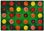Flower Power Pixel Perfect Seating Rug - Rectangle - 6' x 9'