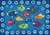 Fishing for Literacy Rug - Rectangle - 3'10" x 5'5" - CFK6813 - Carpets for Kids