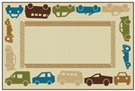 All Autos Border Value PLUS Rug - Tan - Rectangle - 6' x 9'