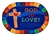 God is Love Learning Rug - Oval - 6' x 9' - CFK83006 - Carpets for Kids