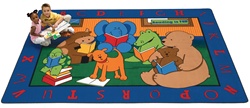 Reading Buddies Rug - Rectangle - 8'4" x 11'8" - CFK8812 - Carpets for Kids