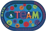 Carpets for Kids STEAM Value PLUS Rug - Oval - 8' x 12'