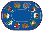 Childcraft Nursery Rhyme Literacy Rug - Oval - 6'9 x 9'5"