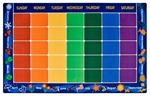 Calendar Rug Factory Second - Rectangle - 7'6" x 12' - CFKFS1112 - Carpets for Kids