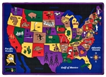Discover America Rug Factory Second - Rectangle - 8'4" x 11'8" - CFKFS1412 - Carpets for Kids