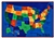 USA Map Value Rug Factory Second - Rectangle - 6' x 9' - CFKFS7295 - Carpets for Kids