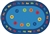 Circletime Early Learning Rug Factory Second - Oval - 6' x 9' - CFKFS7298 - Carpets for Kids