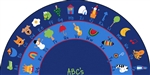 Fun with Phonics Rug Factory Second - Semi-Circle - 6'8" x 13'4" - CFKFS9634 - Carpets for Kids