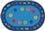 Circletime Early Learning Value Rug Factory Second - Oval - 8' x 12' - CFKFS9698 - Carpets for Kids