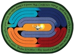 Pathway of Light Rug - Oval - 5'4" x 7'8" - JC1552CC - Joy Carpets