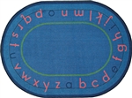 Montessori Alphabet Rug - Oval - 5'4" x 7'8" - JC1553CC - Joy Carpets