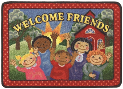 Welcome Friends Mat Summer - RTR Kids Rugs