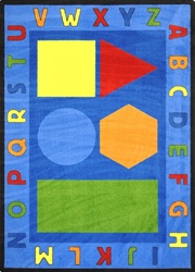 Alphabet Shapes Rug - Rectangle - 10'9" x 13'2" - JC1670G - Joy Carpets