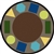 Sitting Shapes Rug - Earthtone - Round - 7'7" - JCX1671E02 - RTR Kids Rugs