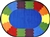 Block Party Rug - Oval - 5'4" x 7'8" - JC1672CC - Joy Carpets