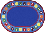 Alphabet Spots Rug - Oval - 7'8" x 10'9" - JC1786DD - Joy Carpets
