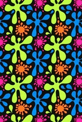 Splat Fluorescent Rug - Rectangle - 12' x 12' - JC446T - Joy Carpets